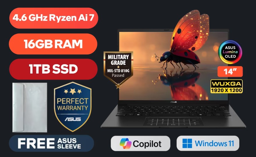 Asus Zenbook 16GB Ram 1TB SSD