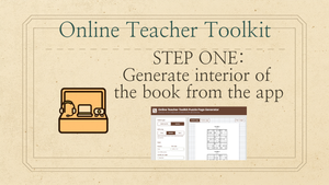Step One to generate a puzzle book: generate the interior of the book from the app