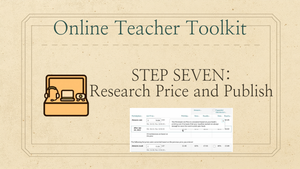 Step 7: research the price of your book and publish